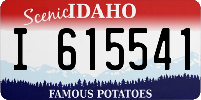 ID license plate I615541