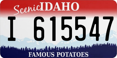 ID license plate I615547