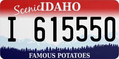 ID license plate I615550