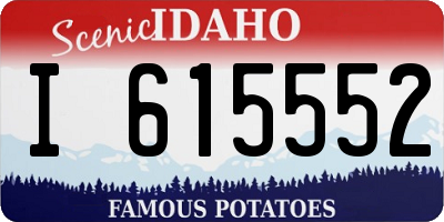 ID license plate I615552