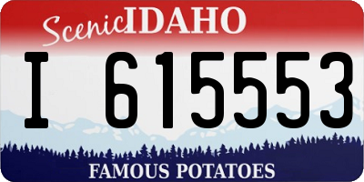 ID license plate I615553