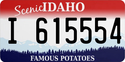 ID license plate I615554