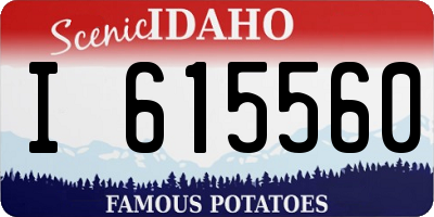 ID license plate I615560