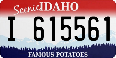 ID license plate I615561