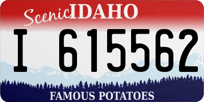 ID license plate I615562