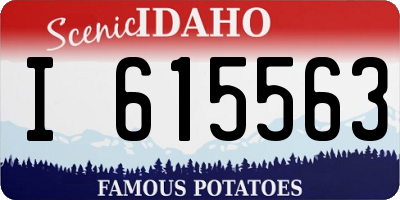 ID license plate I615563