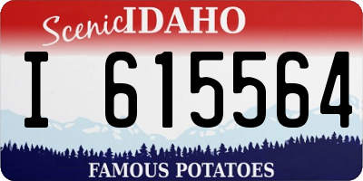 ID license plate I615564