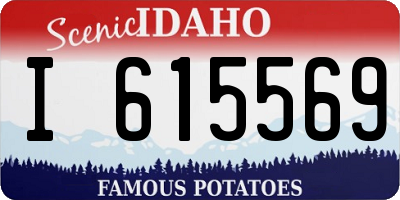 ID license plate I615569