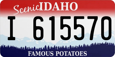 ID license plate I615570