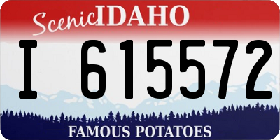 ID license plate I615572