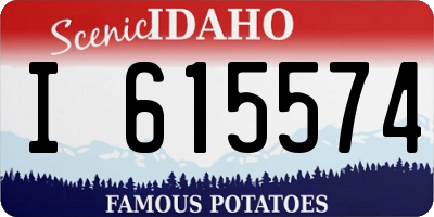 ID license plate I615574