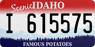 ID license plate I615575