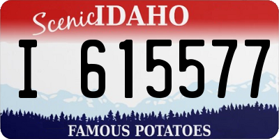 ID license plate I615577