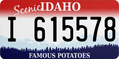 ID license plate I615578
