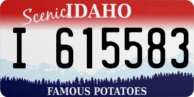 ID license plate I615583