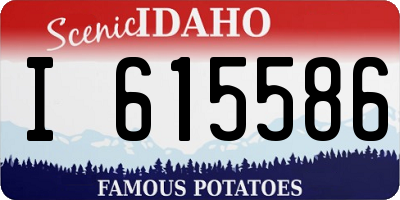 ID license plate I615586