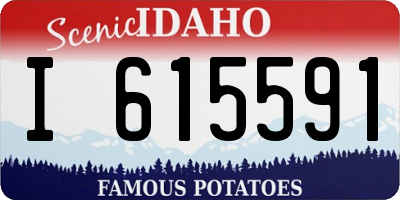 ID license plate I615591