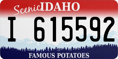 ID license plate I615592