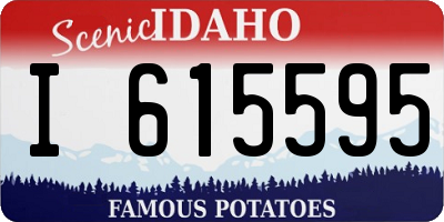 ID license plate I615595