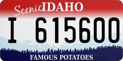 ID license plate I615600