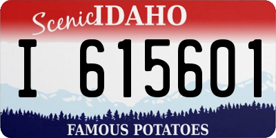 ID license plate I615601