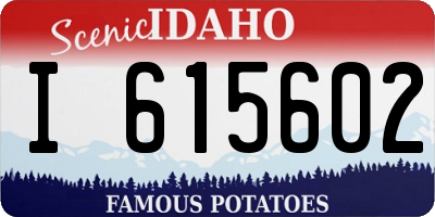 ID license plate I615602