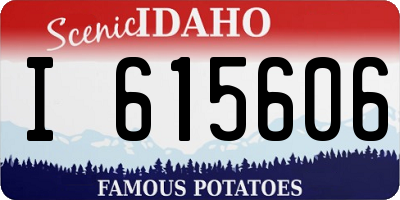 ID license plate I615606