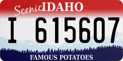 ID license plate I615607