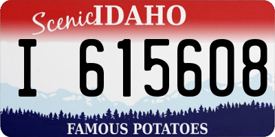 ID license plate I615608