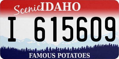 ID license plate I615609