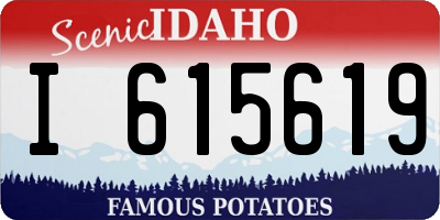 ID license plate I615619