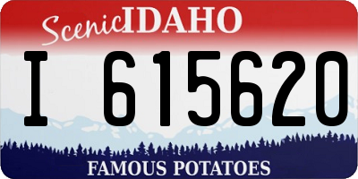 ID license plate I615620