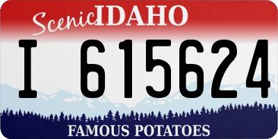 ID license plate I615624
