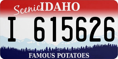 ID license plate I615626
