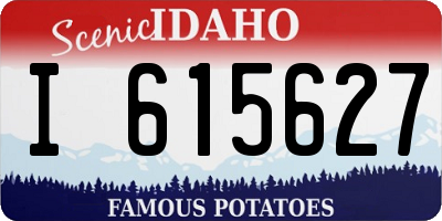ID license plate I615627