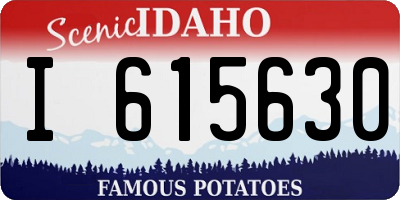 ID license plate I615630