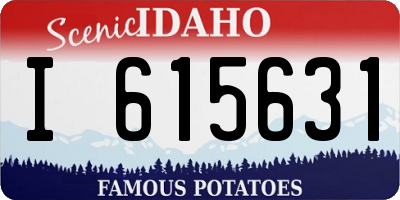 ID license plate I615631