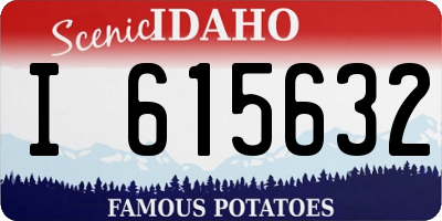 ID license plate I615632