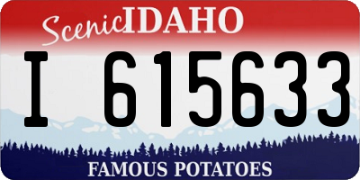 ID license plate I615633