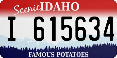 ID license plate I615634