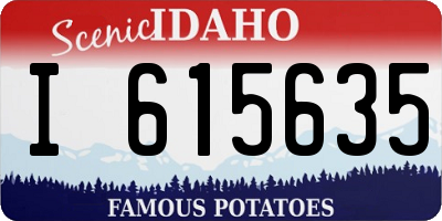 ID license plate I615635