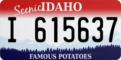 ID license plate I615637