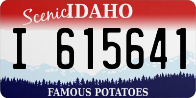 ID license plate I615641