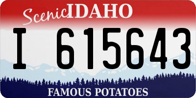 ID license plate I615643
