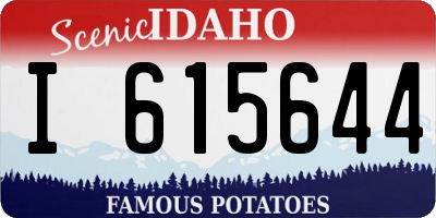 ID license plate I615644