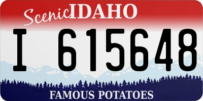 ID license plate I615648