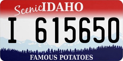 ID license plate I615650