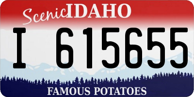 ID license plate I615655