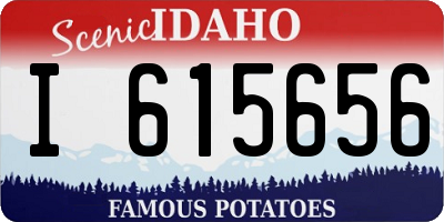 ID license plate I615656