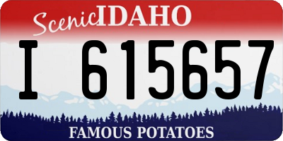 ID license plate I615657